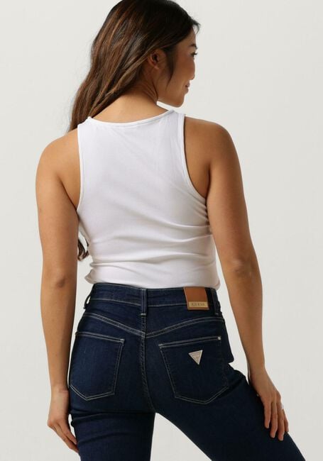 Weiße GUESS Top SL ROUND NECK GWENDALINA TOP - large