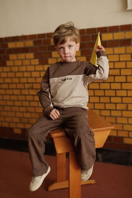 Ecru MR. LOUTRE Sweatshirt LARS - large