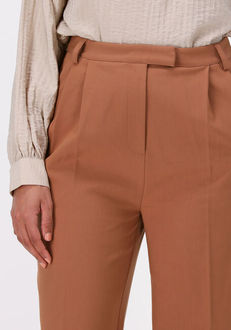 Braune ANOTHER LABEL Weite Hose MOORE PLEATED PANTS - large