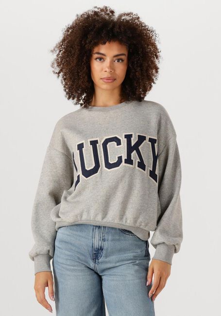 Graue BY-BAR Sweatshirt BIBI PATCHWORK SWEATER - large