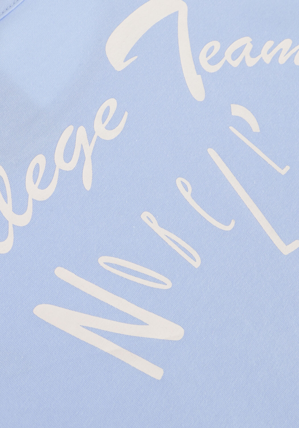 Hellblau NOBELL T-shirt KASIS TSHIRT COLLEGE TEAM WITH KNOT - large