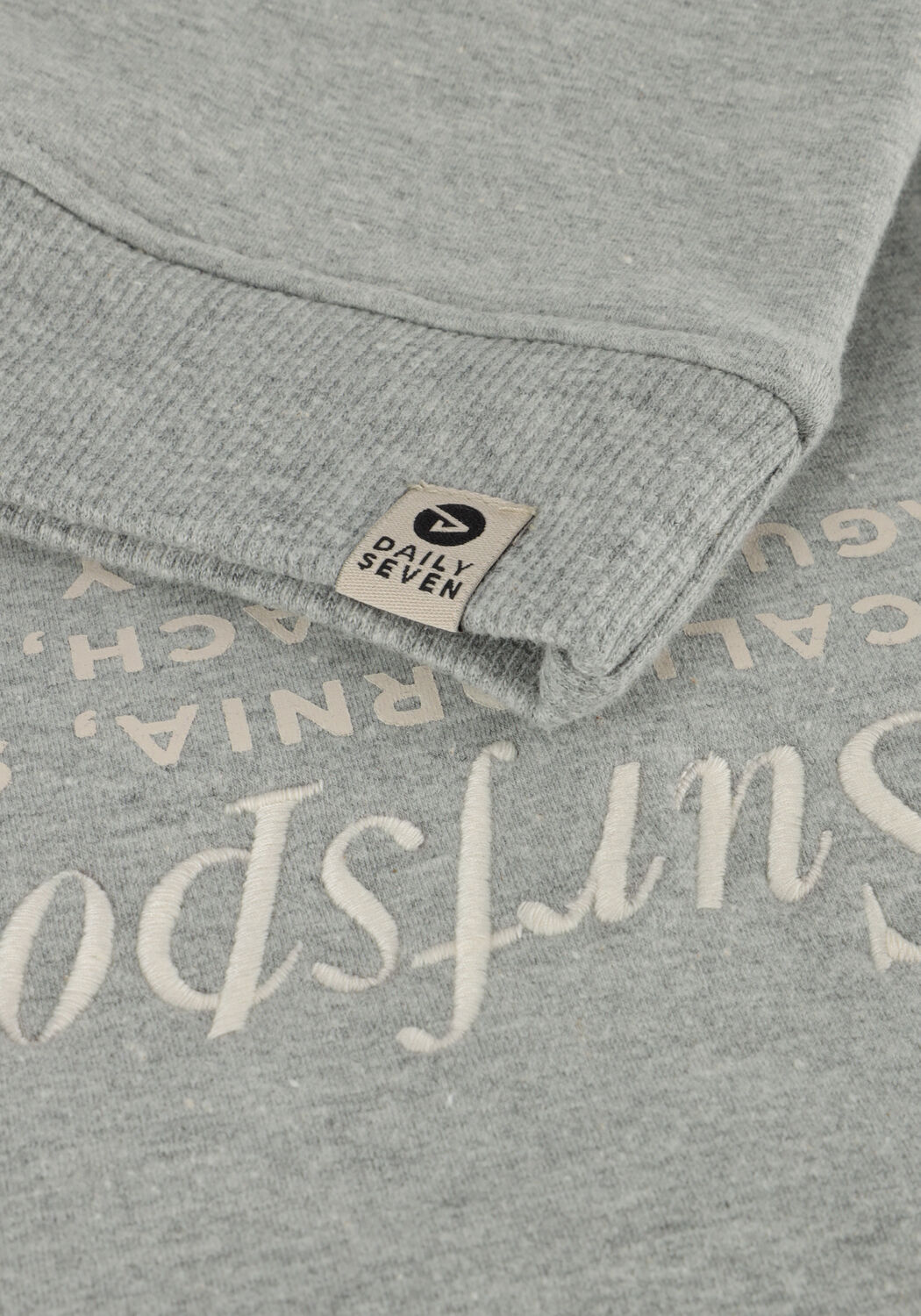 Graue DAILY7 Sweatshirt SWEATER TEXTPRINT - large