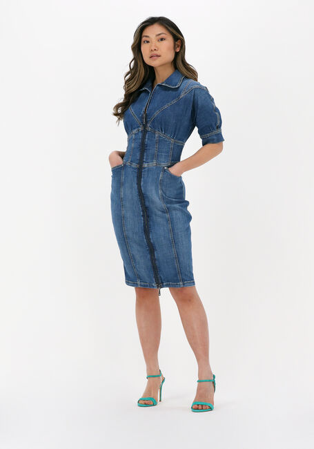 Blaue GUESS Minikleid CORSET DRESS - large