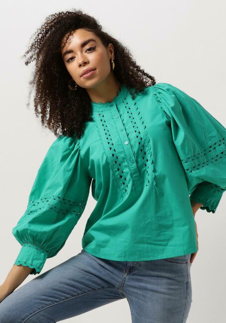 Grüne ANTIK BATIK Blusen RODO BLOUSE - large