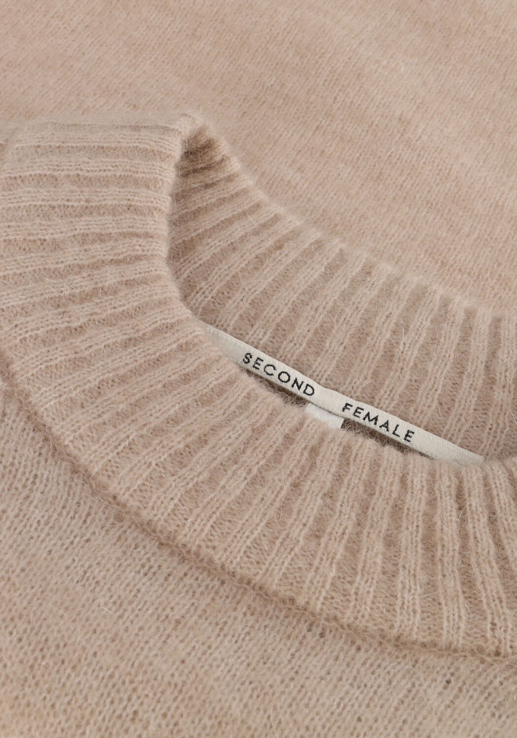 Beige SECOND FEMALE Pullover BROOKLINE KNIT NEW O-NECK - large