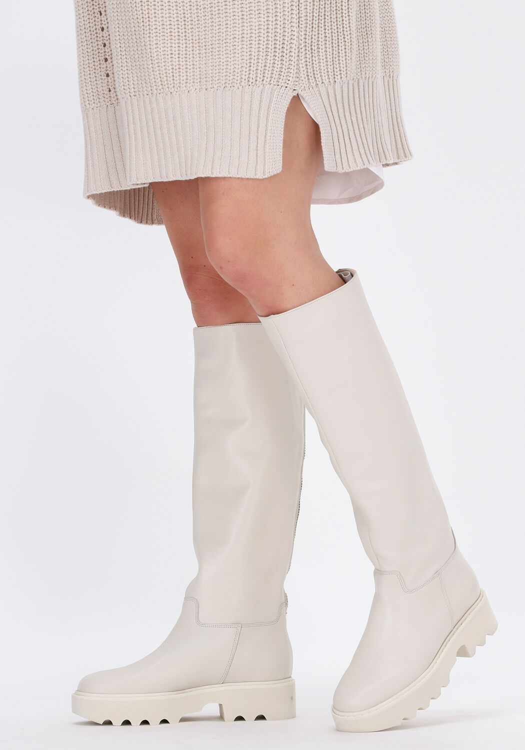 Wei&szlig;e NUBIKK Hohe Stiefel FARA ZIP - large