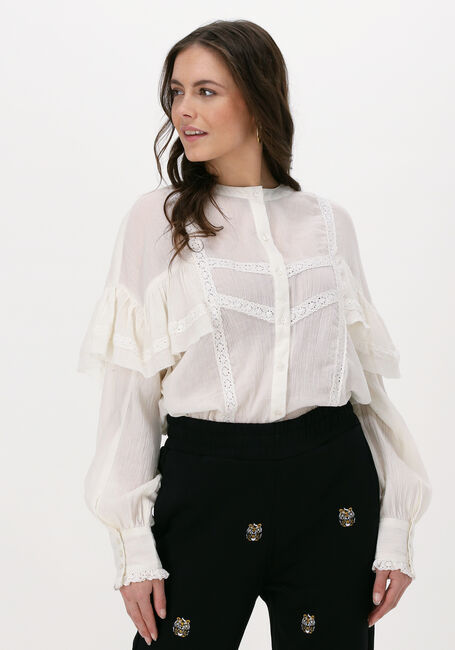 Ecru ALIX THE LABEL Blusen LADIES WOVEN CRINKEL - large