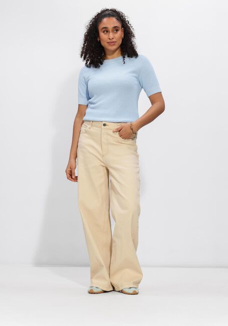 Hellblau SELECTED WOMEN Pullover SLFELINNA SS KNIT TOP - large