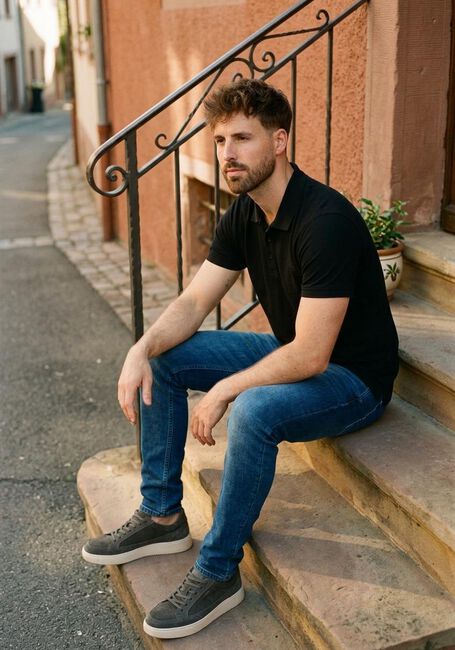 Dunkelblau ALBERTO Slim fit jeans 4237 1973 SLIM - large