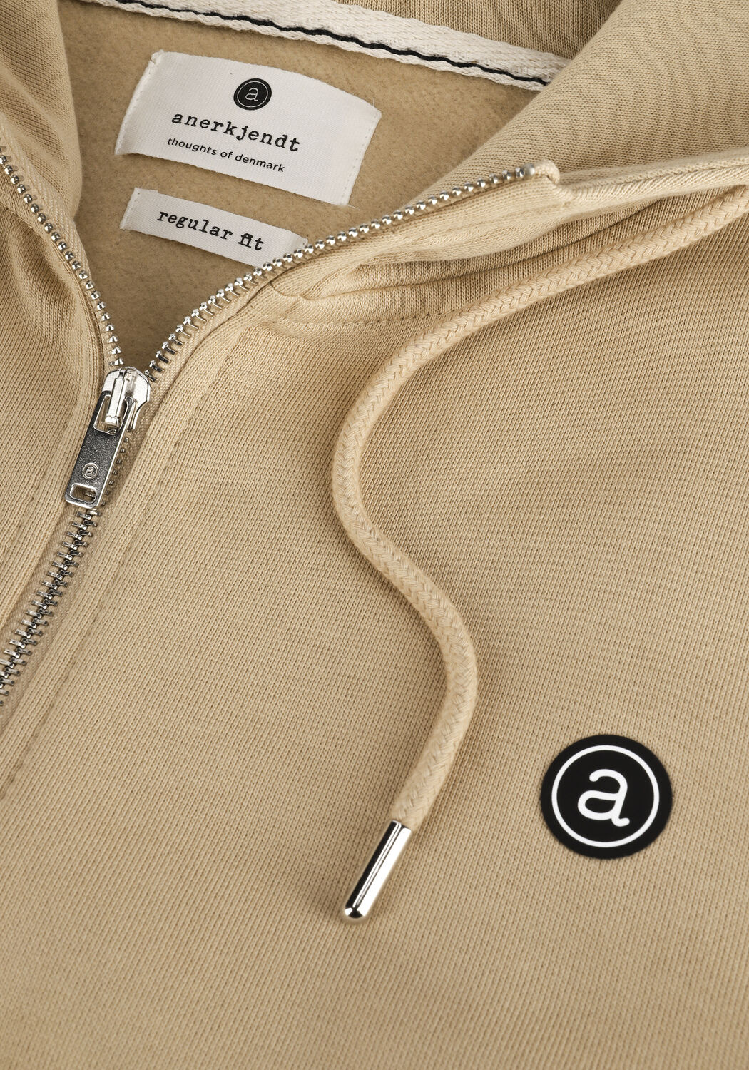 Braune ANERKJENDT Strickjacke AKELLIOT NOOS ZIP HOODIE - large