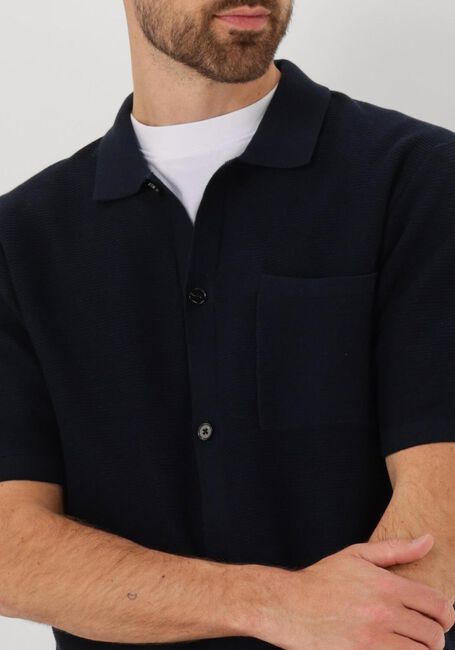 Dunkelblau ANERKJENDT Polo-Shirt AKSVEND S/S KNIT SHIRT - large