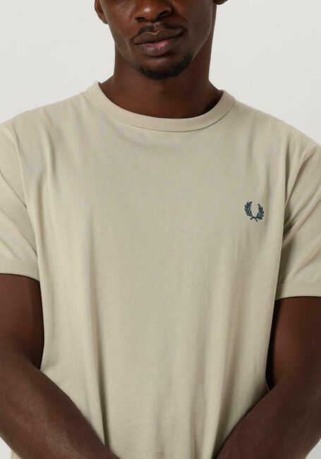 Grüne FRED PERRY T-shirt RINGER T-SHIRT - large