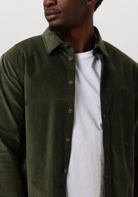 Dunkelgrün ANERKJENDT Casual-Oberhemd AKLEIF SOLID CORD SHIRT - large