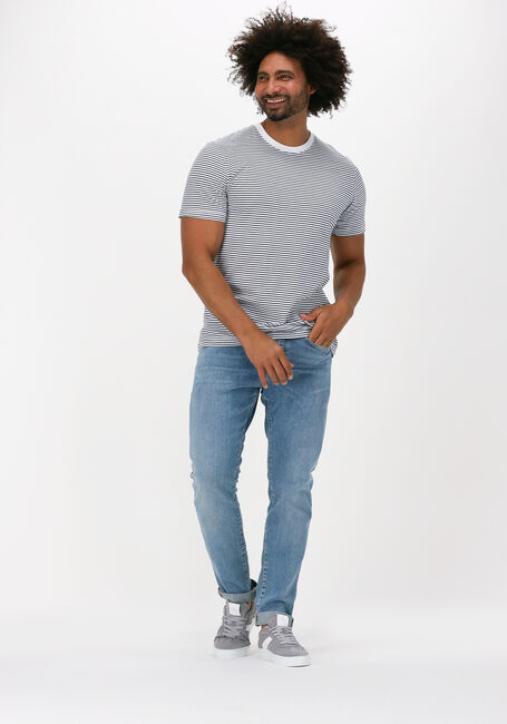 Wei&szlig;e SELECTED MEN T-shirt SLHNORMAN180 STRIPE SS O-NECK - large