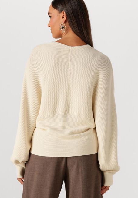 Ecru MSCH COPENHAGEN Pullover MSCHZINELLE RACHELLE WRAP PULLOVER - large