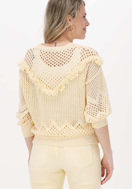 Gelbe SUMMUM Pullover FRINGE SWEATER COTTON ACRYLIC - large