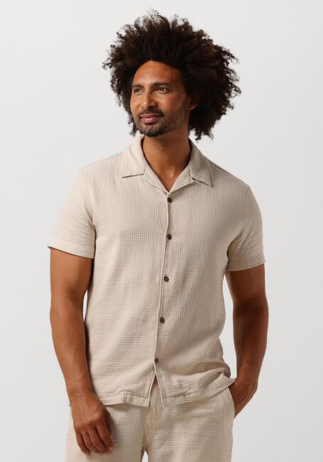 Beige SELECTED HOMME Casual-Oberhemd SLHREG-WEST SHIRT SS RESORT CAMP - large