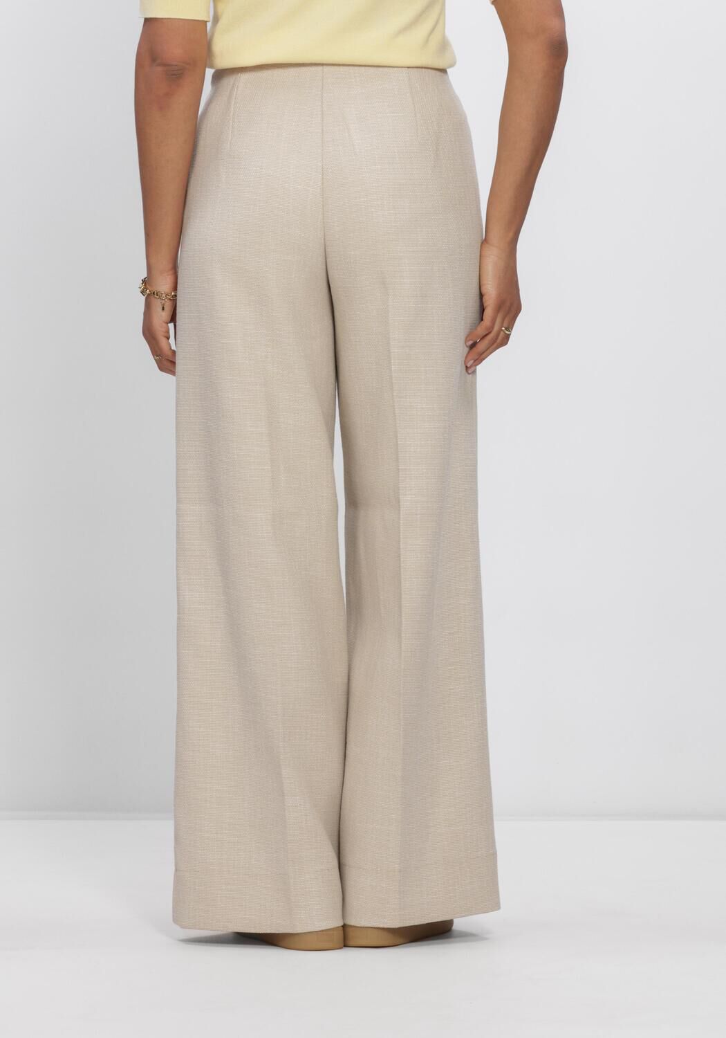 Beige Y.A.S. Hose YASCOMIRA HMW PANT - large