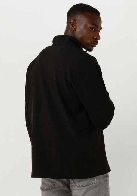 Schwarze CALVIN KLEIN Sweatshirt INSTIT HALF ZIP OTTOMAN TEE - large