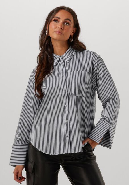 Blaue MODSTRÖM Blusen LAINEYMD SHIRT - large