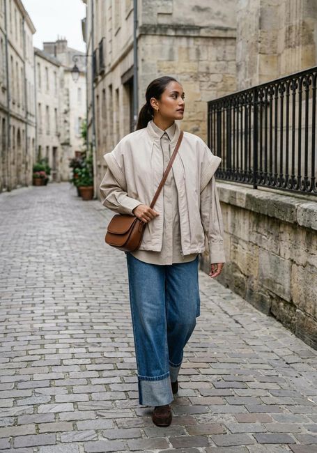 Sand WITHBLACK Blusen WBLMARLEEN LS OVERSIZED SHIRT - large