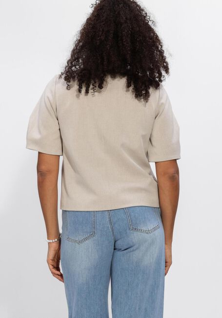 Beige OBJECT Pullover OBJLISA S/S RE TOP - large