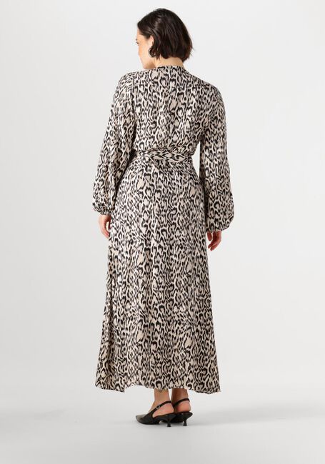 Braune JANSEN AMSTERDAM Maxikleid REBECCA JURK WA 564 WRAP LONG SLEEVE - large
