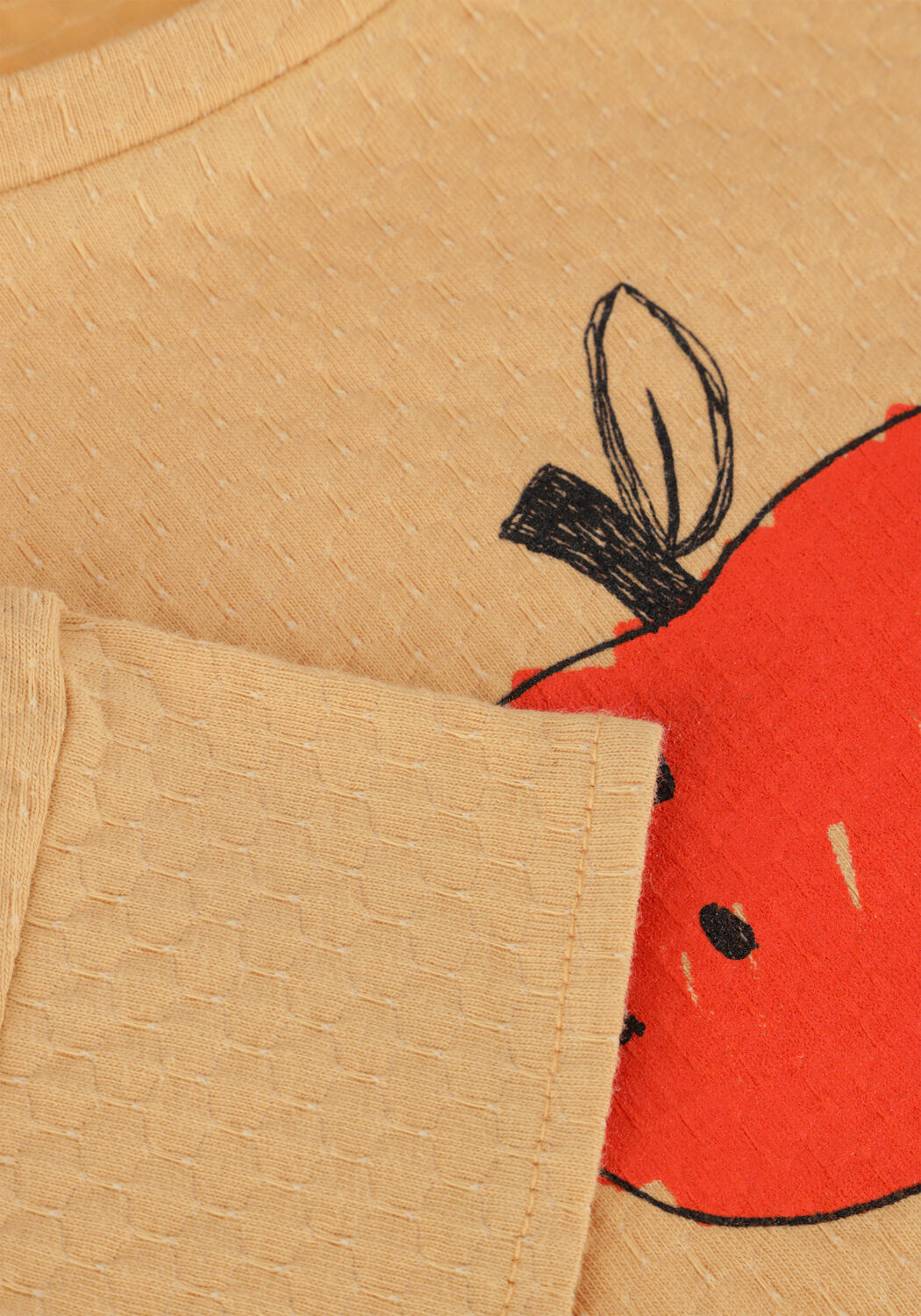 Cognacfarbene Sproet & Sprout T-shirt CROPPED T-SHIRT APPLE - large