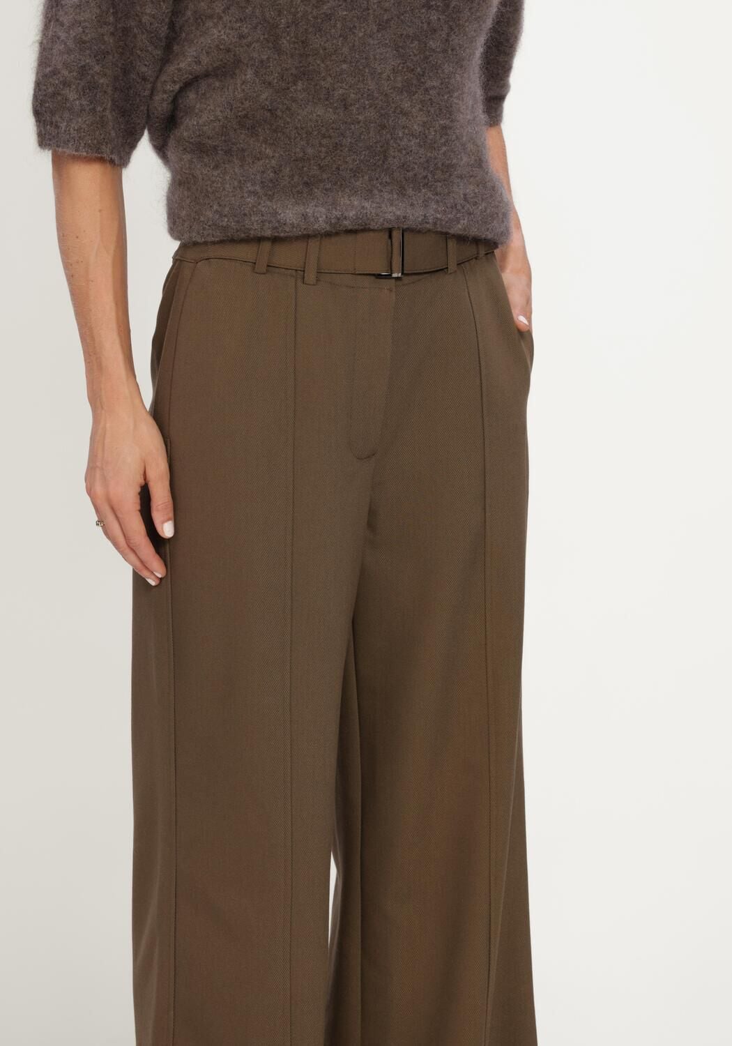 Olive CO'COUTURE Weite Hose AMIDACC BELT PANT - large