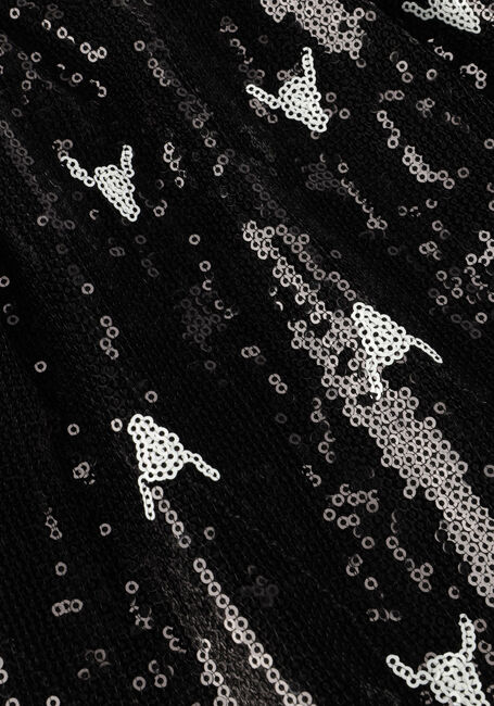 Schwarze ALIX MINI Minirock SEQUINS BULL SKIRT - large