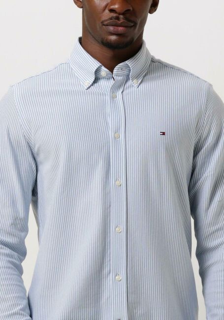 Hellblau TOMMY HILFIGER Klassisches Oberhemd 1985 KNIT STRIPE SF SHIRT - large