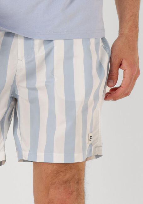 Blaue SCOTCH & SODA Badehosen STRIPED MID-LENGTH SWIMSHORT - large