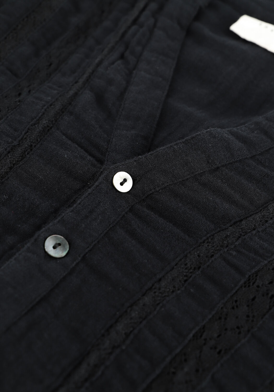 Schwarze SISSEL EDELBO Blusen ANNIE ORGANIC COTTON SHIRT - large