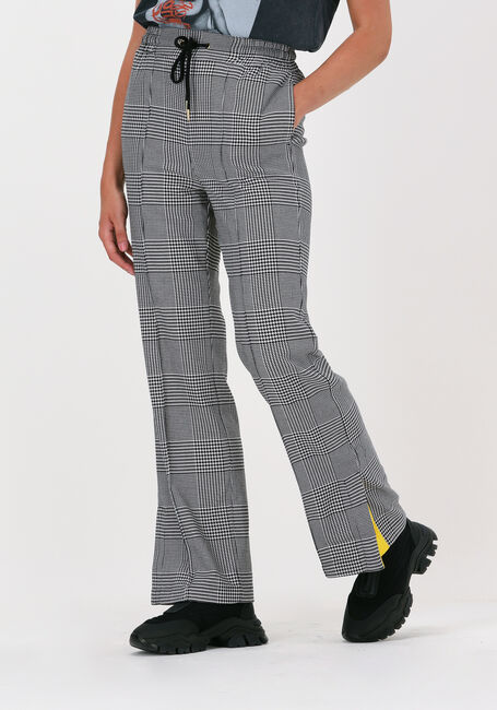 Schwarze ALIX THE LABEL Hose CHECK PANTS - large