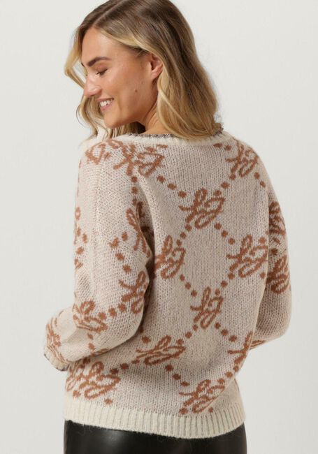 Beige LIU JO Pullover MAGLIA CHIUSA M/L BRAND LOVERS - large