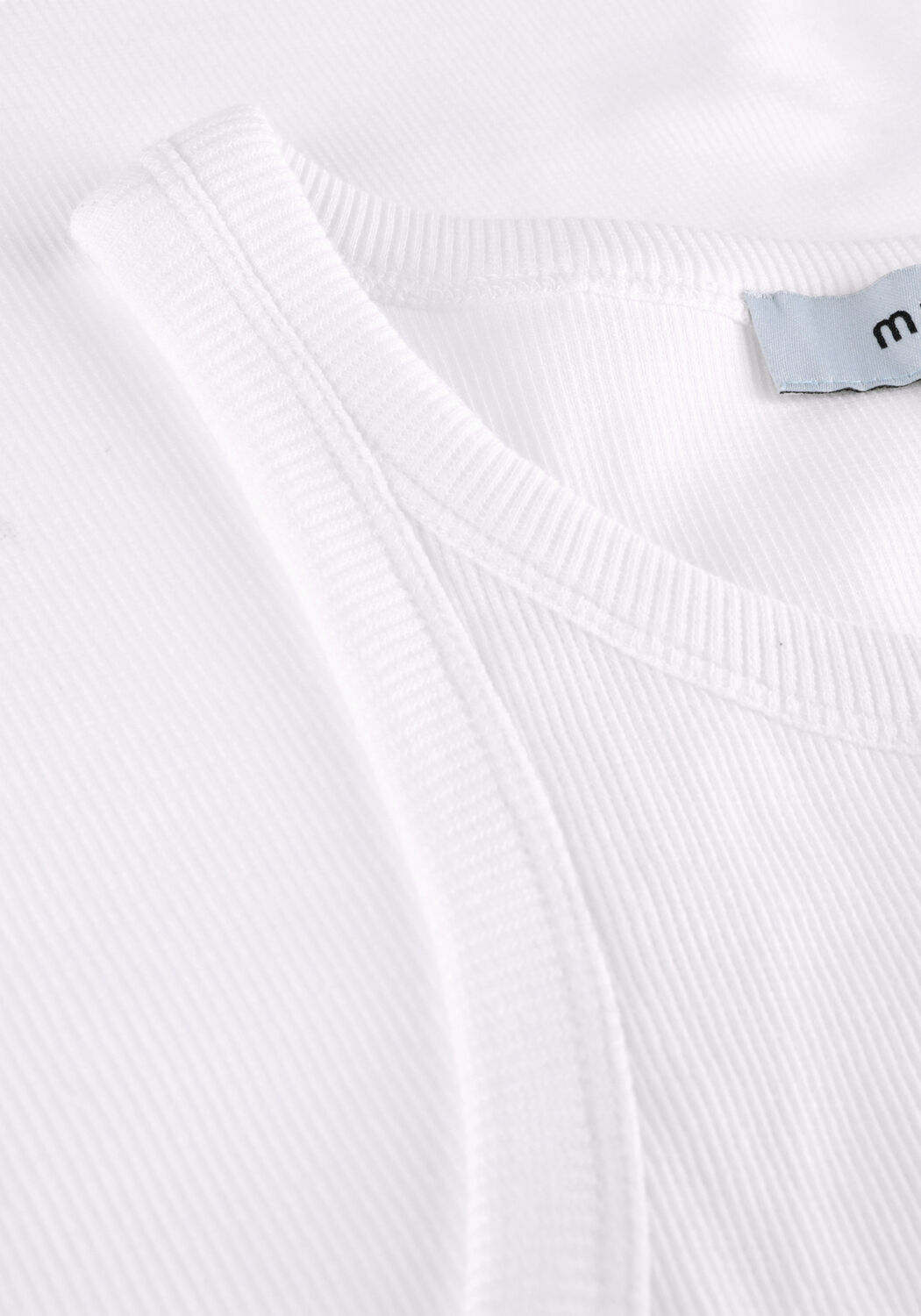 Wei&szlig;e MINUS Top MALUNA GOTS RIB TOP - large