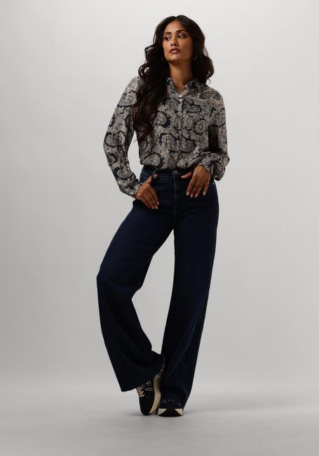 Blaue MOS MOSH Blusen EIKE INVERT SHIRT - large