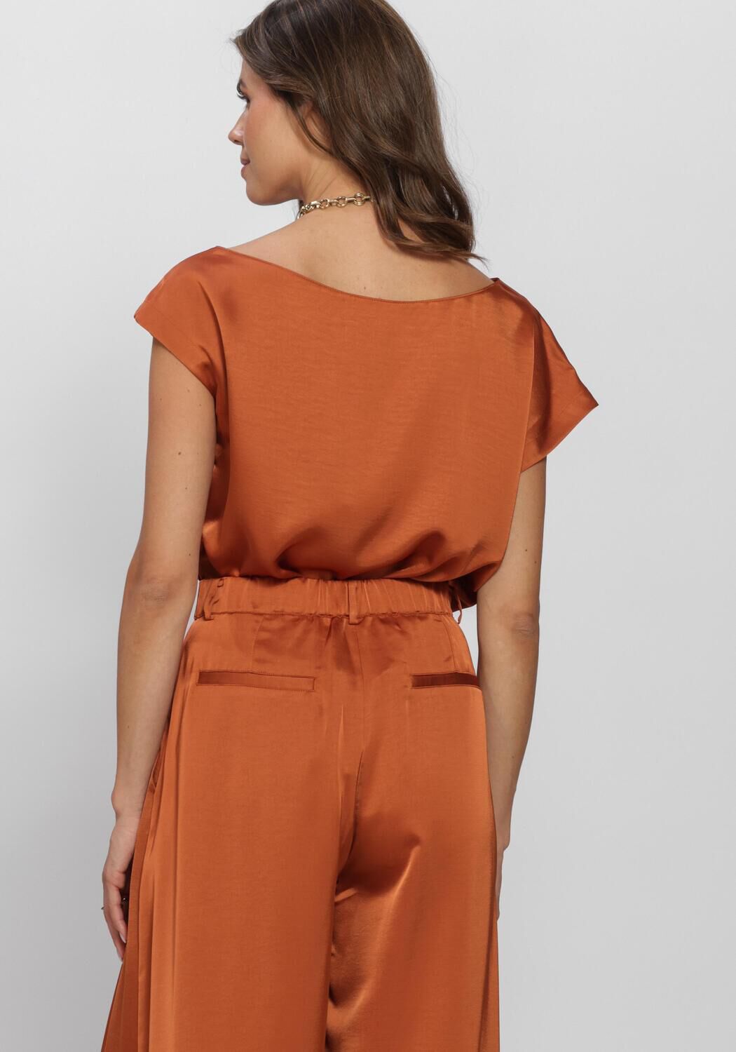 Orangene DANTE6 Top DANTE6-ROAM SATIN DRAPEY TOP - large