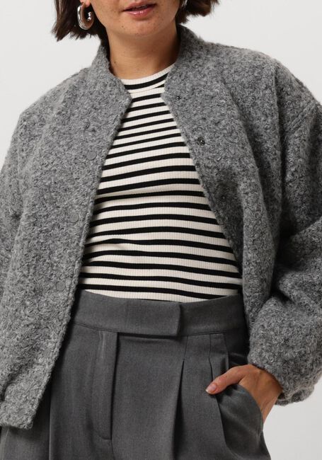 Graue NUKUS Jacken BALTIMORE JACKET BOUCLE - large