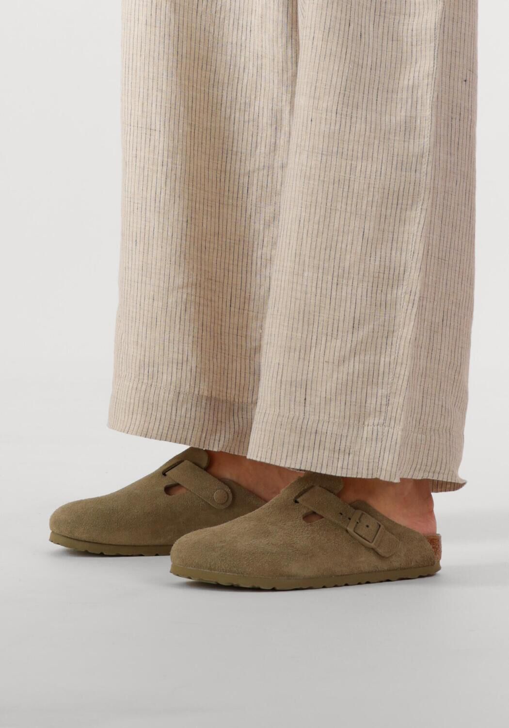 Gr&uuml;ne BIRKENSTOCK Slipper BOSTON DAMES - large