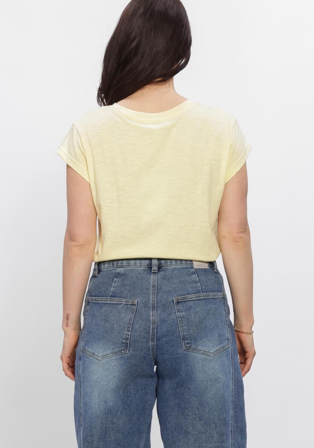 Gelbe MINUS T-shirt MSLETI TEE - large