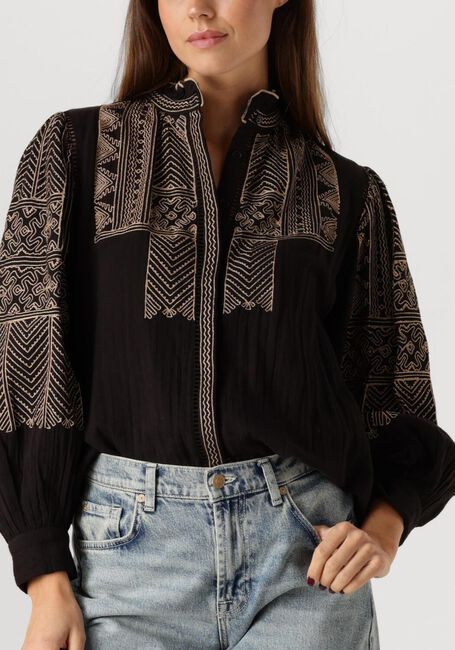 Schwarze ANTIK BATIK Blusen SVETLANA BLOUSE - large