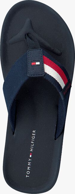 Blaue TOMMY HILFIGER Zehentrenner SPORTY CORPORATE BEACH - large