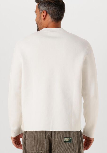 Ecru SELECTED MEN Pullover SLHMIKE LIGHT LS KNIT RELAXED MOCK NECK - large