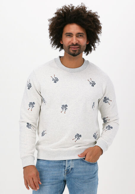 Hellgrau SCOTCH & SODA Sweatshirt EMBROIDERED CREW-NECK SWEATSHI - large