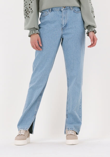 Hellblau NA-KD Mom jeans HIGH WAIST SIDE SLIT DENIM - large