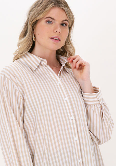Beige OBJECT Minikleid OBJANNIS L/S SHIRT - large