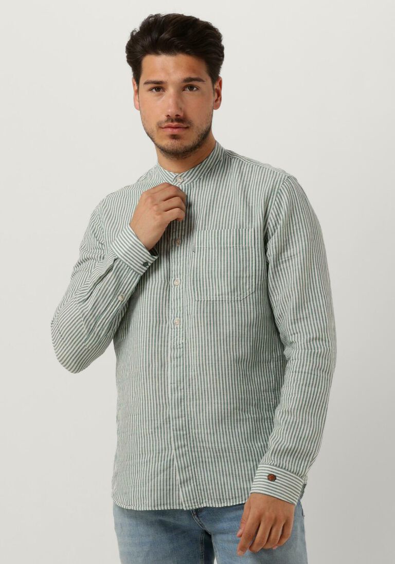 minze cast iron t-shirt long sleeve shirt co li dobby stripe