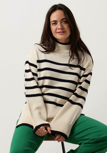 Ecru MINUS Pullover LEONIE TURTLENECK KNIT PULLOVER - large