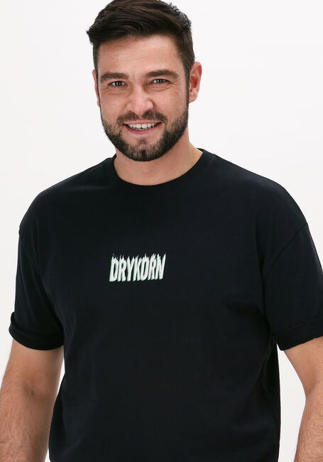 Schwarze DRYKORN T-shirt THILO FLAME - large